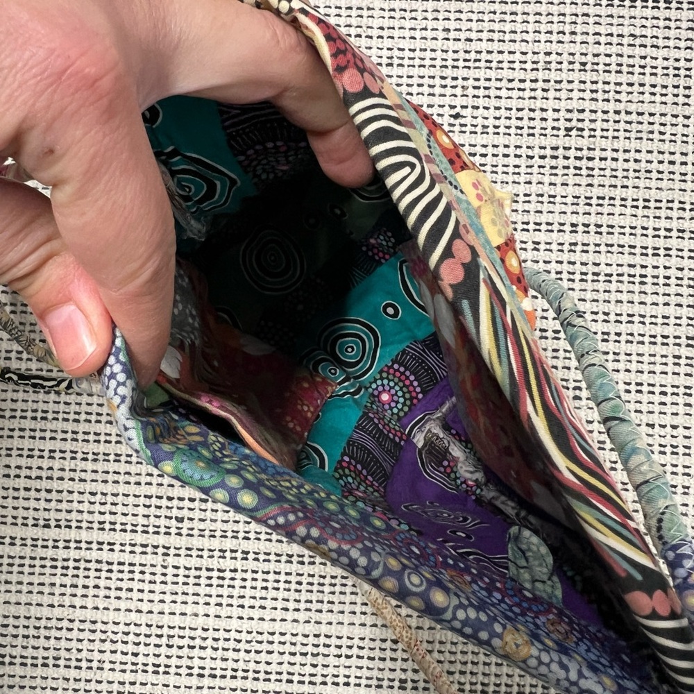 Multicolored Patchwork Quilted Printed Cottage Co… - image 4